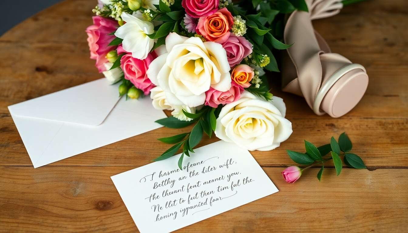 Offrir un bouquet de fleurs accompagné d'une lettre