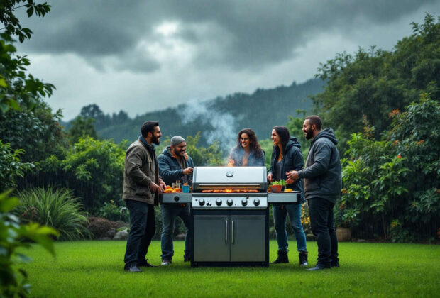Barbecue sous la pluie : astuces pour réussir votre grillade
