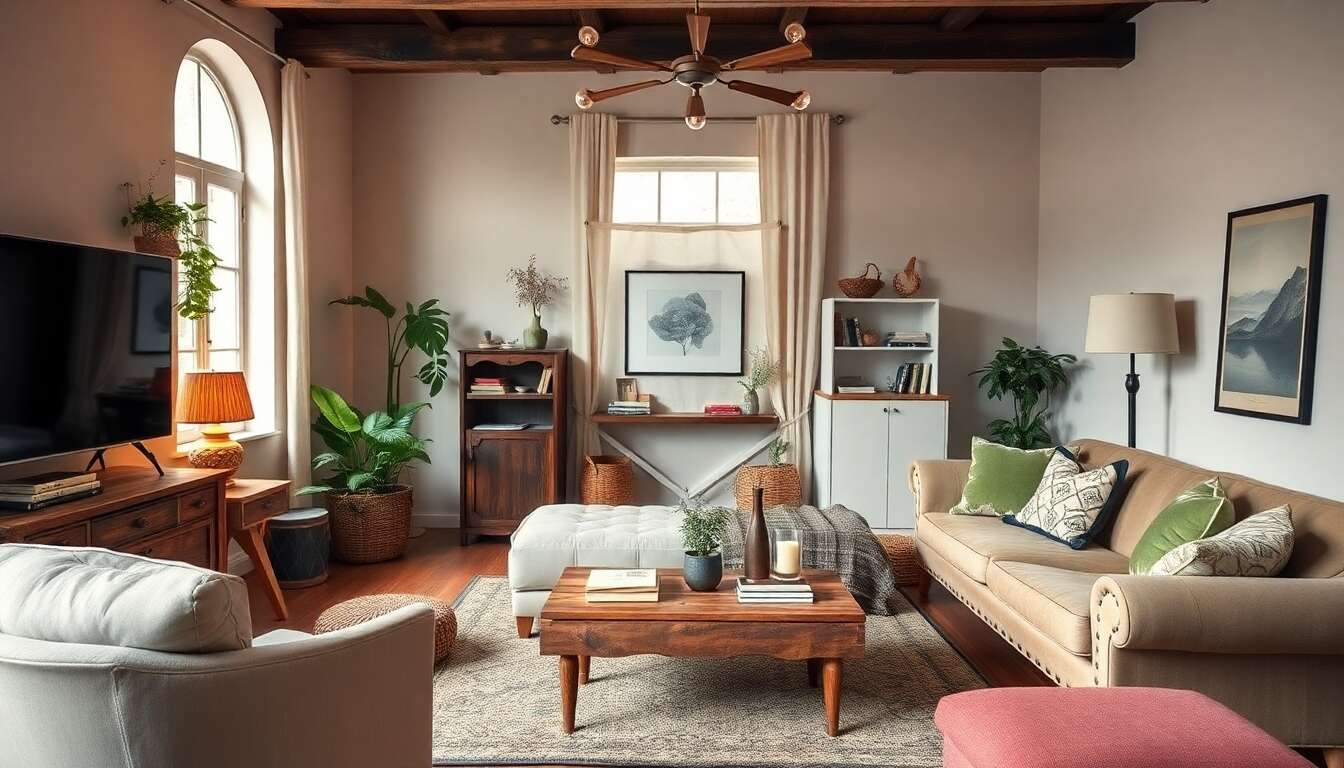 Les astuces r&eacute;cup' pour un salon styl&eacute;