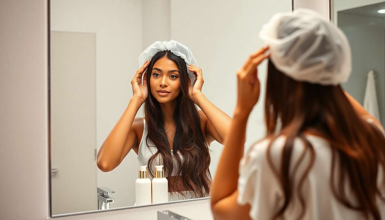 Rituel d'utilisation du bonnet capillaire