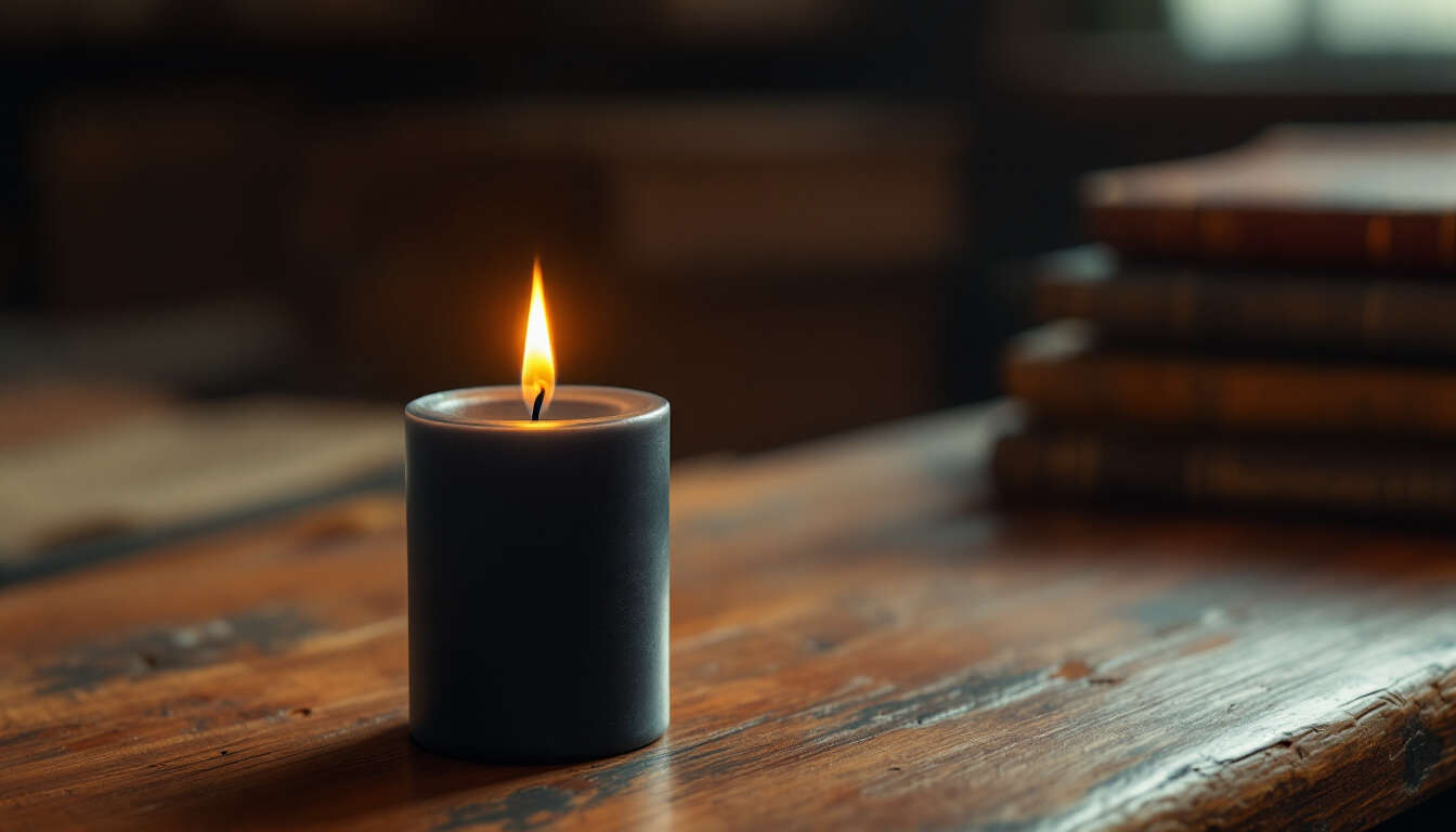 Bougie noire : signification et symbolisme