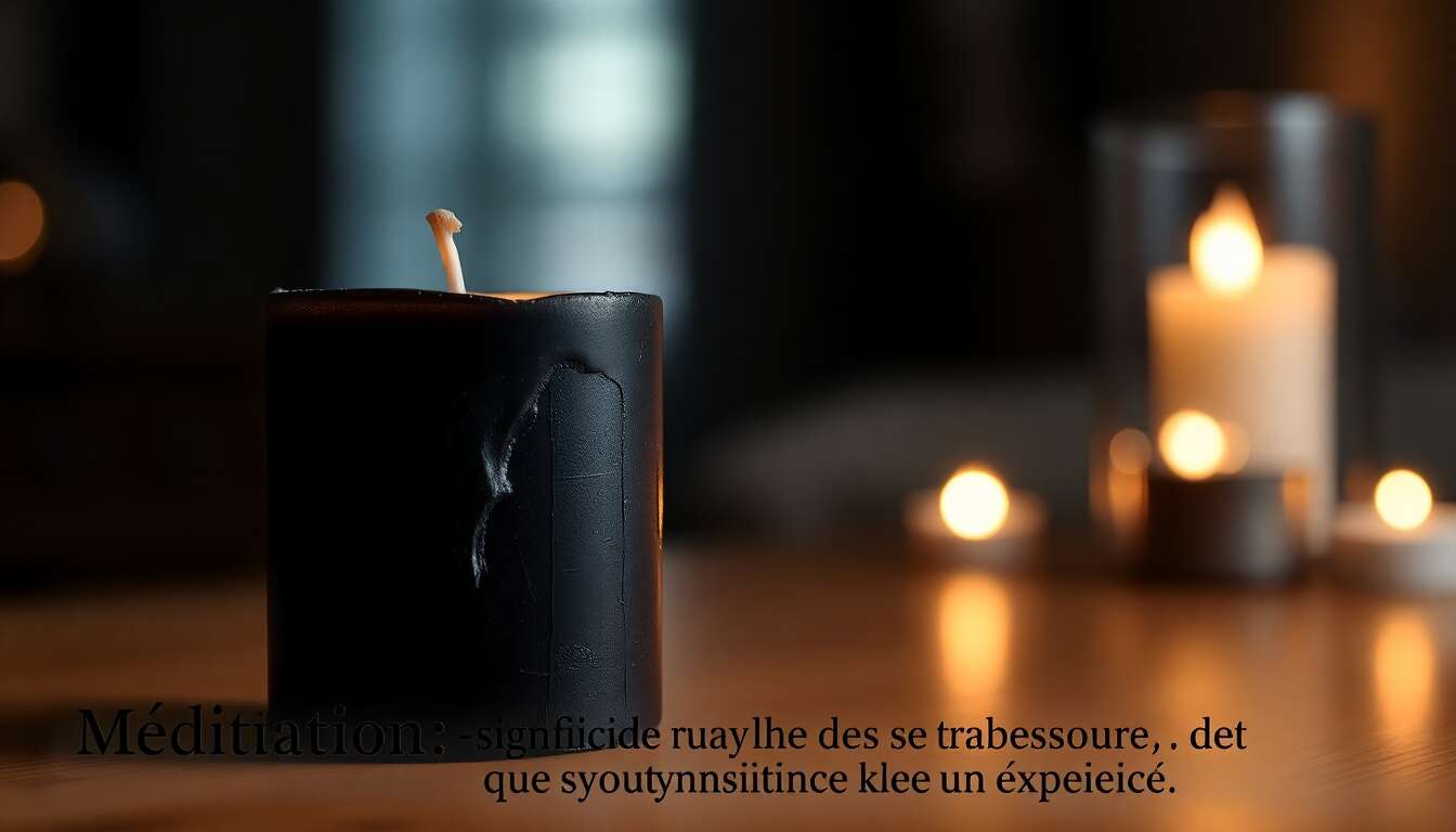 M&eacute;ditation avec la bougie noire