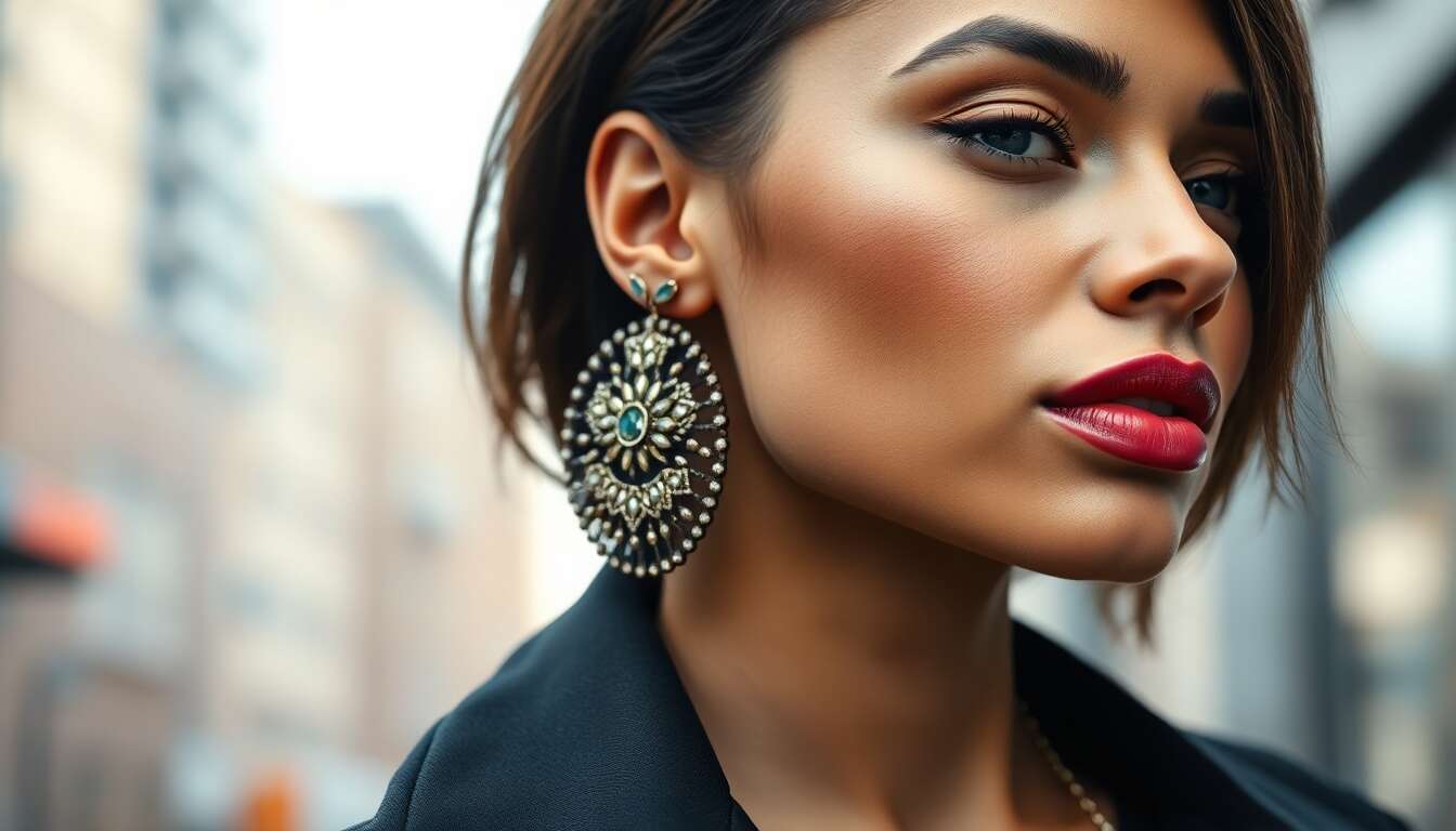 Retour en force des boucles d'oreilles xxl