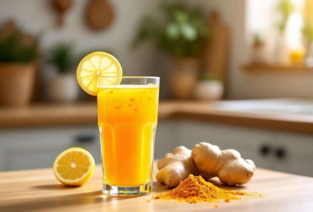 Recette Boisson Curcuma Gingembre Anti-inflammatoire