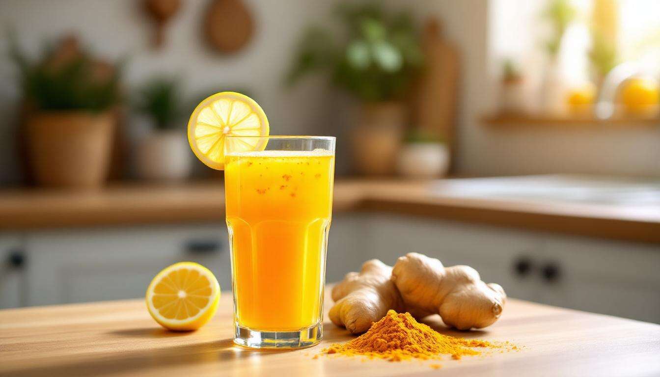 Recette Boisson Curcuma Gingembre Anti-inflammatoire