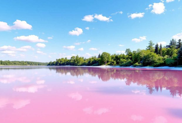 Le secret derrière le lac rose chaque été en France
