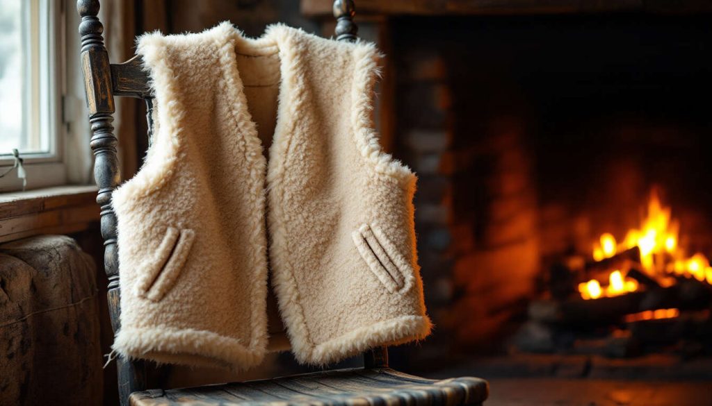Gilet de berger en peau de mouton : tendance et confort