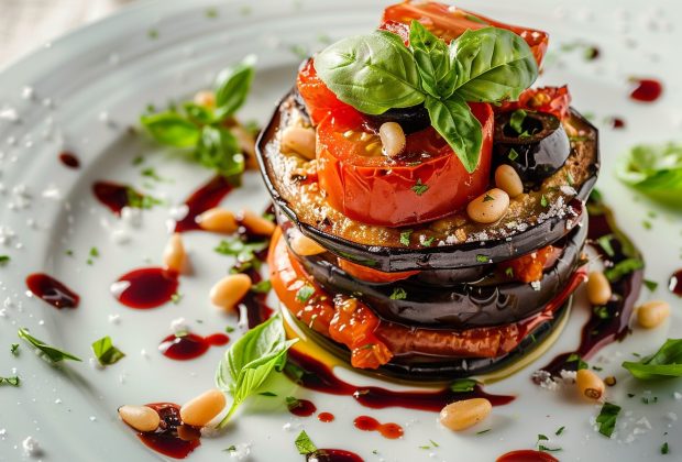 mille-feuille d’aubergines