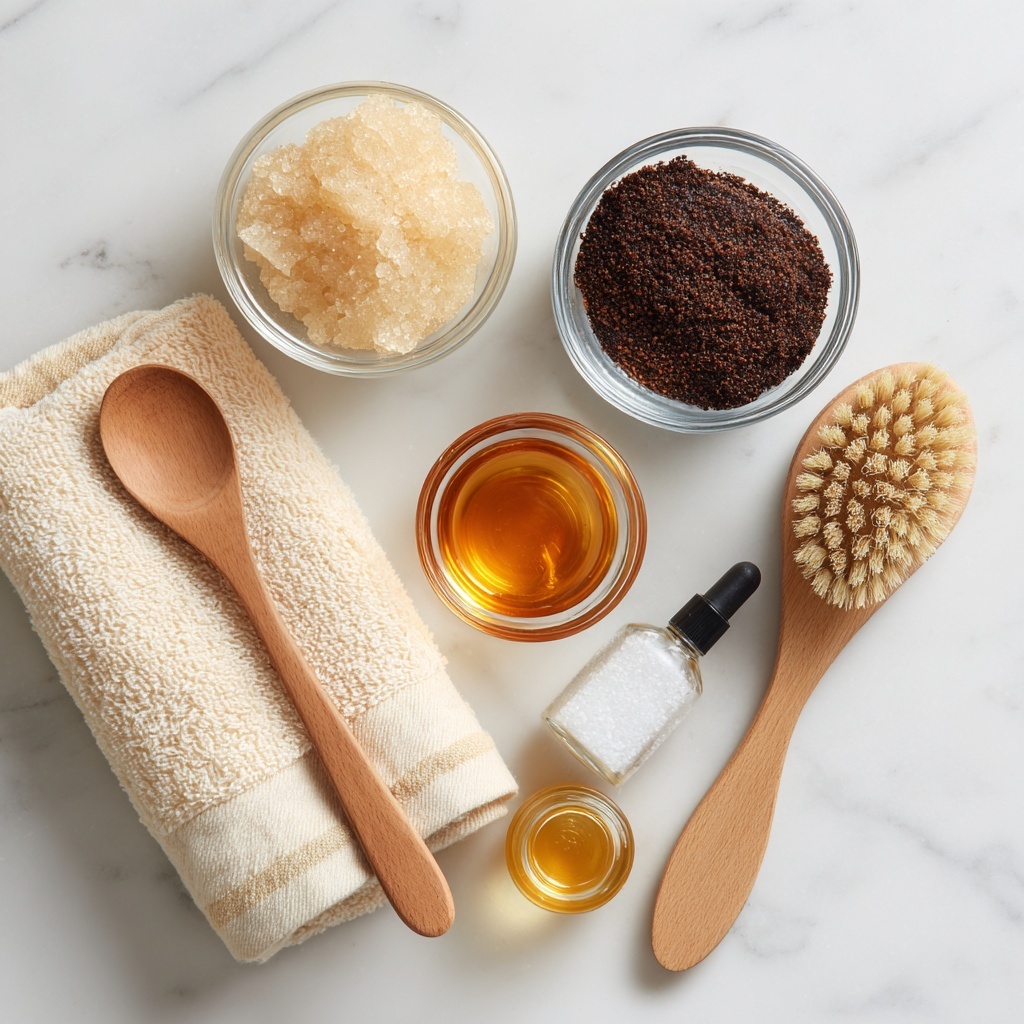 Recette facile de gommage capillaire maison