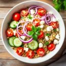 Recette saine : salade de quinoa à la feta