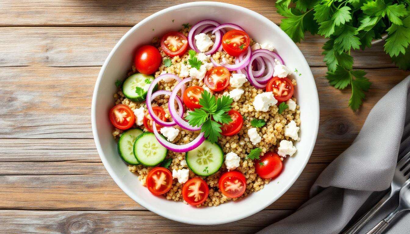 Recette saine : salade de quinoa à la feta