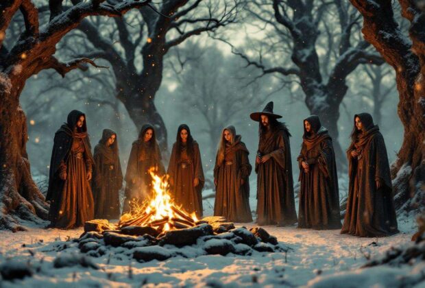Découvrir les rituels d'hiver des sorcières : secrets du jour le plus court de l'année
