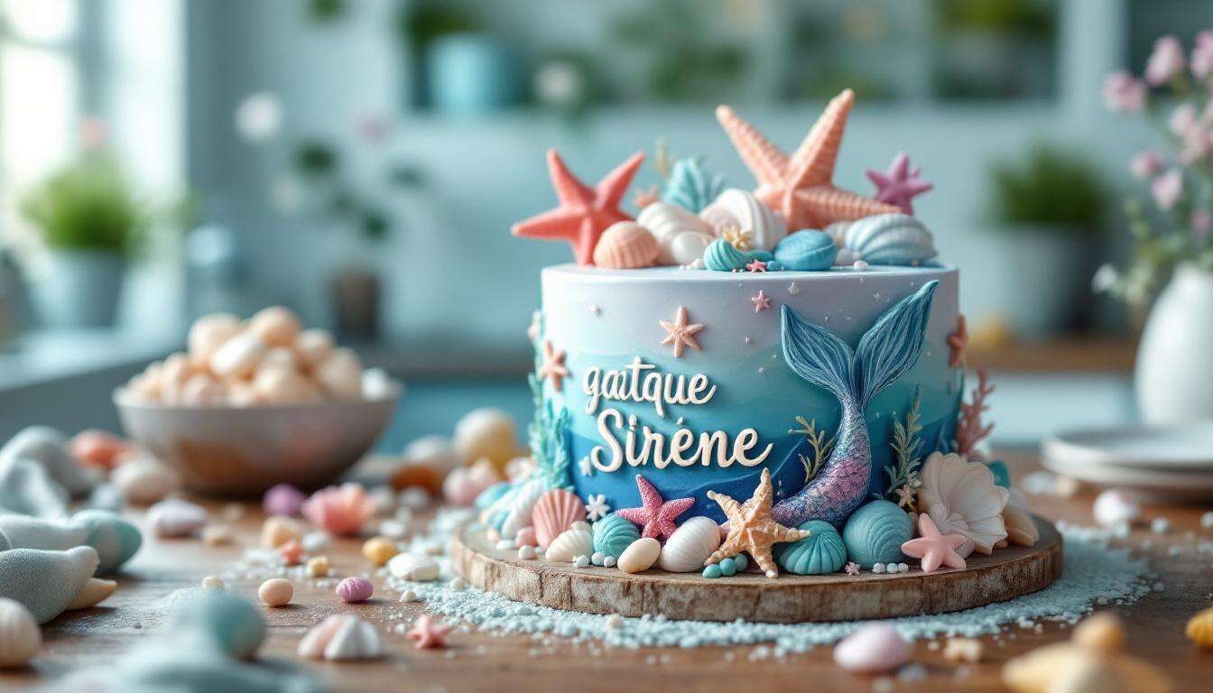 Gâteau Sirène : recette Enchanteuse et Facile à Réaliser