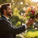 Idée tendance : le lancer de bouquet pour homme