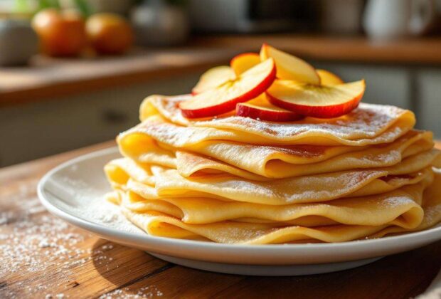 Crêpes aux pommes rapides : une recette en 5 minutes