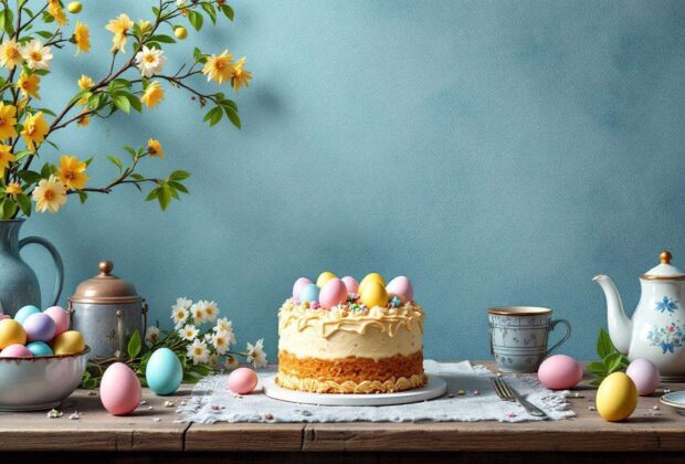 Recette du gâteau de Pâques italien avec œufs durs